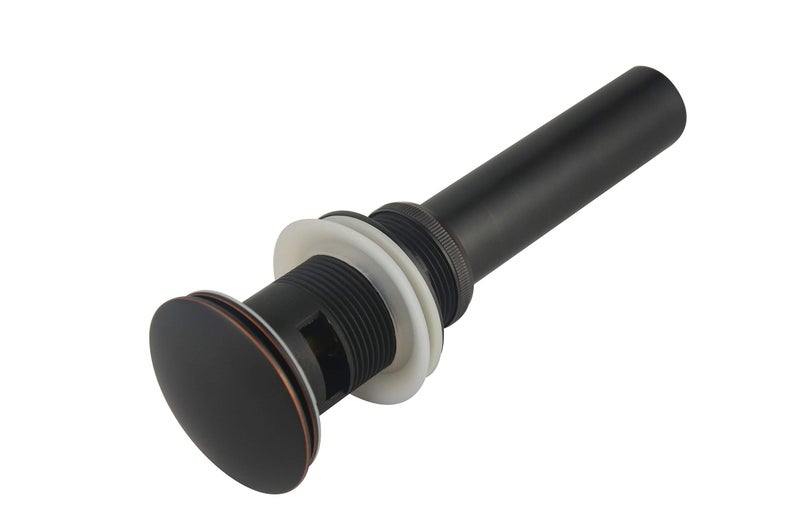 Purelux Bathroom Faucet Vessel or Vanity Sink Spring Pop Up Drain Stopper with Overflow, Oil Rubbed Bronze, Fits 1-3/4" Drain Hole - Image 3